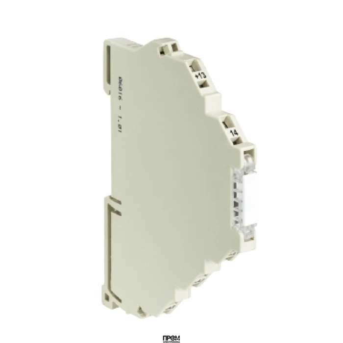 Реле FLARE-24VDC/48VDC-0,5A, Интерфейсный релейный (твердотельное) модуль, 1 переключающий контакт, рабочее напряжение: 24 V DC, номинальное напряжение переключения: 48 V DC, коммутируемый ток: 500 mA, с пружинной фиксацией провода, серия flare Solid-Stat