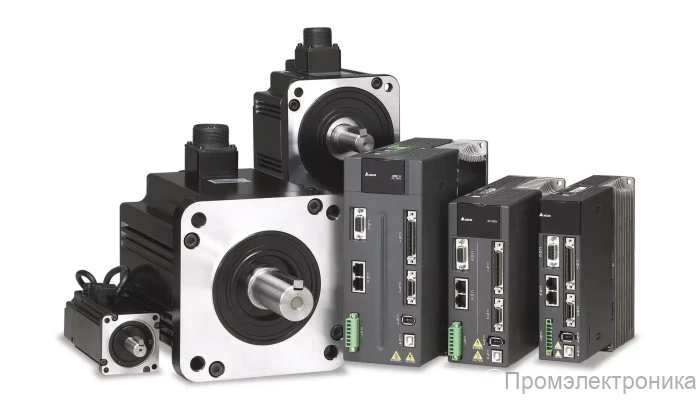 ECMA-K11320SS Серводвигатель переменного тока 2.0кВт, 400В, 2000об/мин, с тормозом и сальником, вал со шпонкой и внутренней резьбой