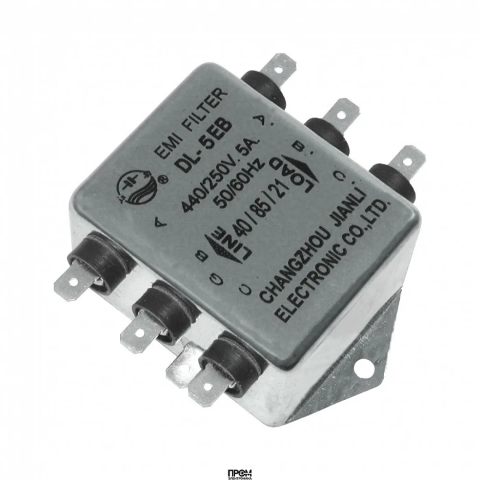 DL-5EB, Трехфазный сетевой фильтр 3х5А 250В