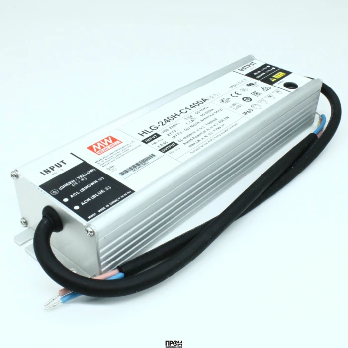 HLG-240H-C1400A, AC/DC драйвер электропитания светодиодов, 240 Вт