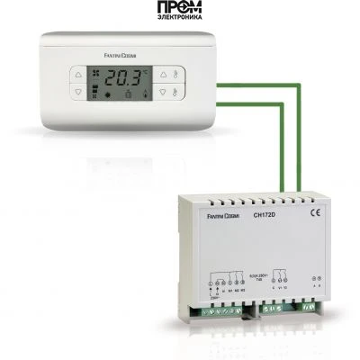 CH130ARR2 Термостат фанкойла с исполнительным механизмом 220V NTC10 CH176D