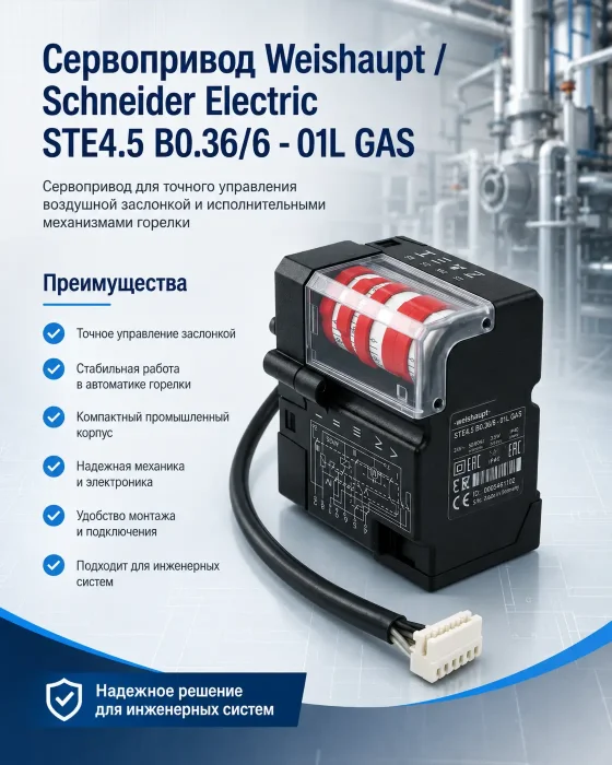 Сервопривод Berger Lahr / Schneider Electric STE4,5 B0.36/6 - 01L GAS