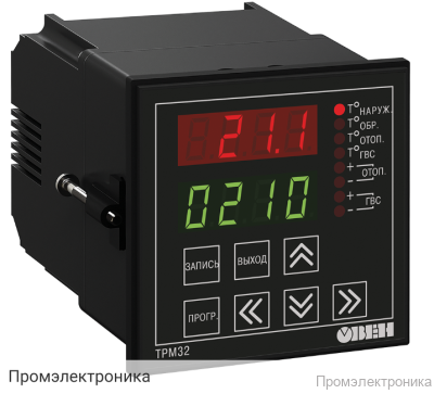 ТРМ32-Щ4.03 - контроллер для регулирования температуры в системах отопления и горячего водоснабжения