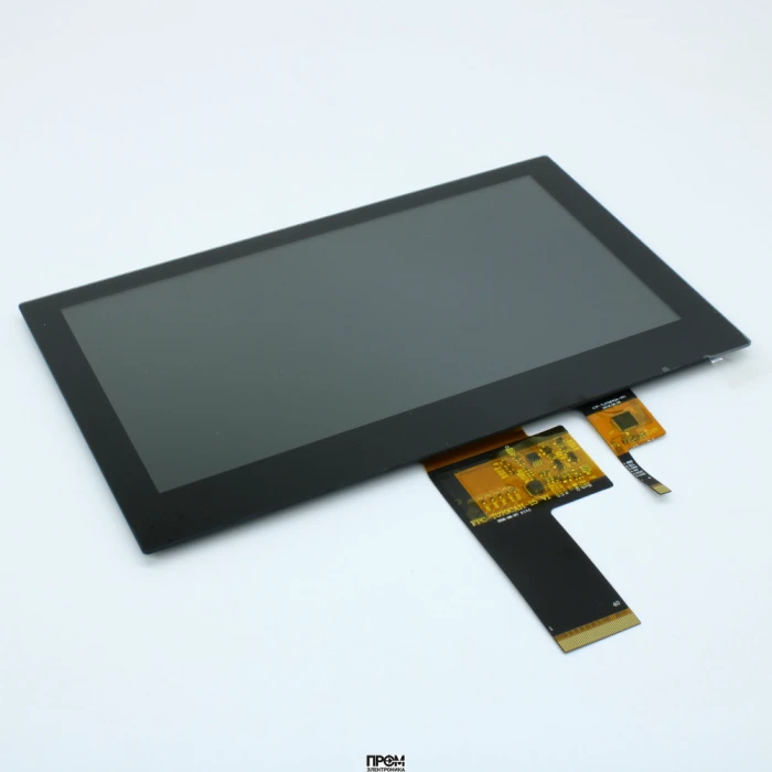 ZW-T070BAHA-19CP, TFT 7.0"+CTP, Разрешение: 1024x600, Тип: IPS, Яркость: 450 кд/м2, Контроллер: HX8282+HX8696, 40 пин., Интерфейс: 8BIT LVDS, Тач-панель: I2C, ILI2117A, Размер модуля, мм: 175.8*111.74*5.20, Рабочая температура, С: -20~+70