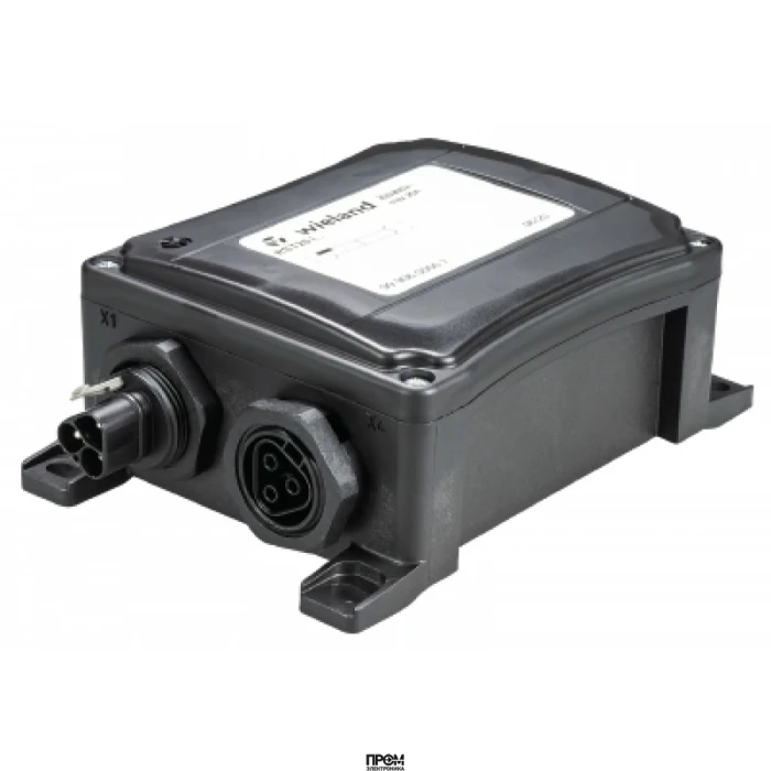 Распределительная коробка RST 1I/30, Распределительнная коробка, серия RST Classic, IP68(69k), 3 полюса, 1 вход / 3 выхода, номинальные характеристики: 250/400V, 20A, с монтажными фланцами, цвет: черный, серия RST Classic