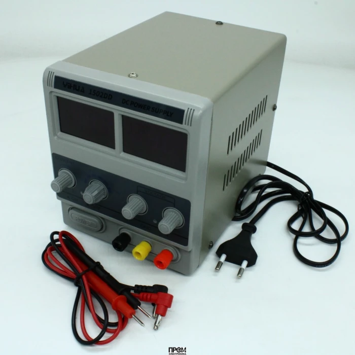 YIHUA 1502DD, Блок питания лабораторный одноканальный 0....15В/0.6....2А