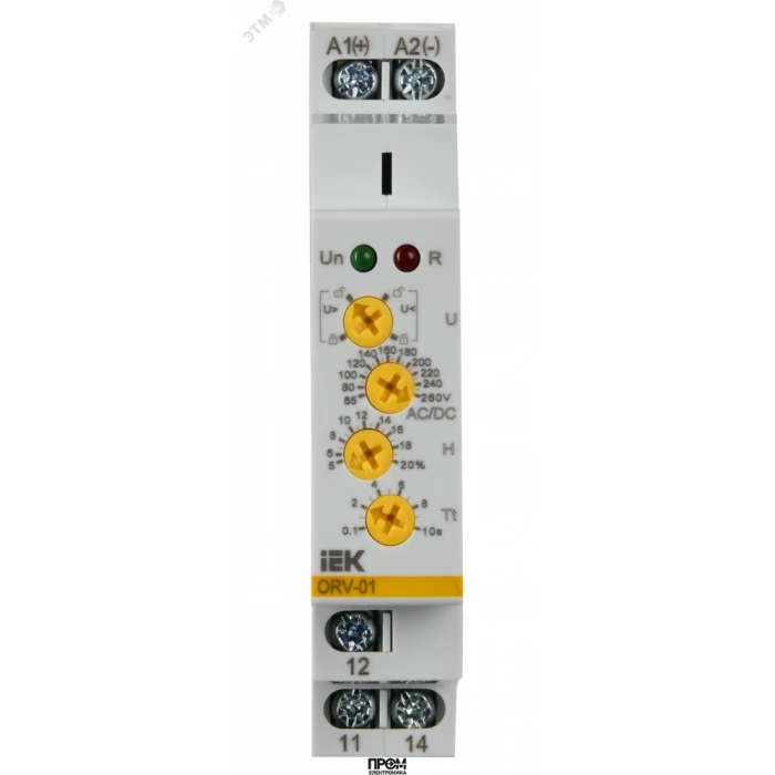 Реле напряжения ORV. 1ф 110-240 В AC/DC ORV-01-AD110-240, Реле контроля
