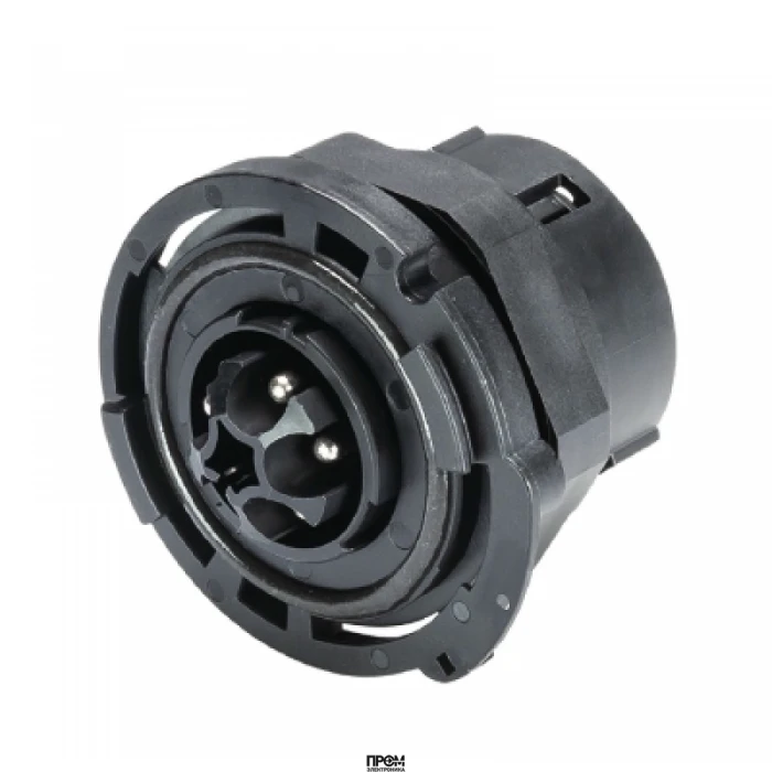 Разъем RST50i5S S1 ZM02V SW, Вилочный разъем в панель М32, IP66/67/69 5 полюсов, цвет: черный, номинальные характеристики: 250V/400V+PE 50A, серия gesis RST POWER