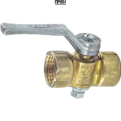 Кран для манометра трехходовой 11б18бк/11б38бк Ду15 Ру16 ВР G1/2&quot;-М20х1,5 с рукояткой