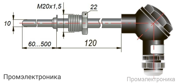 ДТС045.EXIA - термопреобразователь сопротивления в искробезопасном исполнении