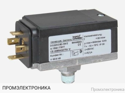 Датчик-реле давления газа Kromschroder DG 30VC6D-5WZ, 84448203