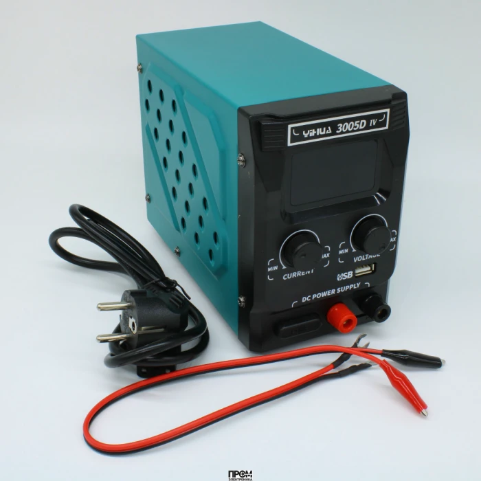 YIHUA 3005D-IV, Лабораторный источник питания, выходное напряжение 0-30В, выходной ток 0-5А, 150Вт, USB выход 5В, поддержка быстрой зарядки