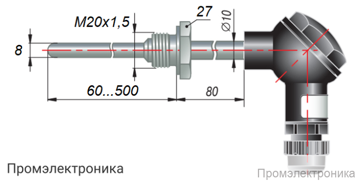 ДТС065.EXIA - термопреобразователь сопротивления в искробезопасном исполнении