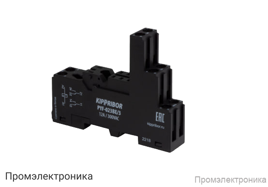 PYF-023BE/3 - 3-ярусная монтажная колодка с винтовыми клеммами для реле MPR 2-х конт, тип PYF