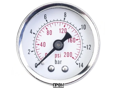 Манометр Groz A2G02, 14 бар