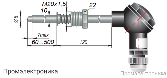 ДТС095.EXIA - термопреобразователь сопротивления в искробезопасном исполнении