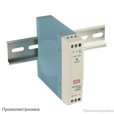 MDR-10-24 - блок питания AC-DC на DIN-рейку 10Вт
