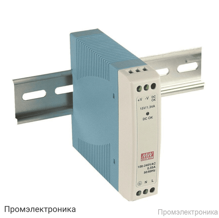 MDR-10-24 - блок питания AC-DC на DIN-рейку 10Вт