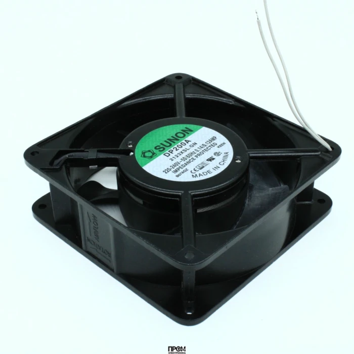 DP200A-2123XSL.GN, Вентилятор 220В AC, 2700об./мин., 161м3/час, 120х120х38мм, 44дБ, подшипник скольжения, тип вывода - 2 провода.