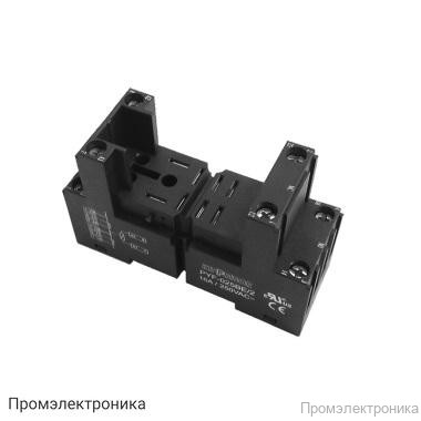 PYF-025BE/2 - 2-ярусная колодка с винтовыми клеммами для 2-конт. реле серии REP, черная