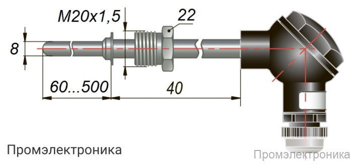 ДТС335.EXIA - термопреобразователь сопротивления в искробезопасном исполнении