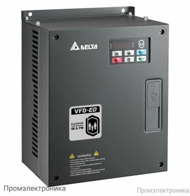 Лифтовые преобразователи частоты Delta Electronics VFD040ED43S (4кВт 3ф 400В) серии VFD-ED