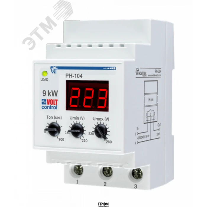 Реле напряжения РН-104 1ф 3425600114, Реле контроля