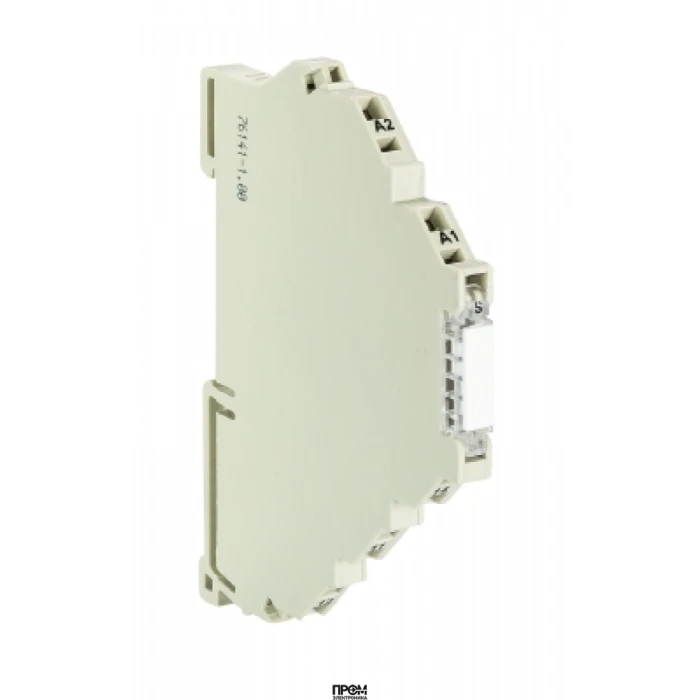 Реле FLARE-24V-1W-250V6A-CUT, Интерфейсный релейный модуль, 1 переключающий контакт, материал контакта: AgSnO2, рабочее напряжение: 24 V AC/DC, номинальное напряжение переключения: 250 V AC / 300 V DC, коммутируемый ток: 6 A AC / 2 A DC, с пружинной фикса