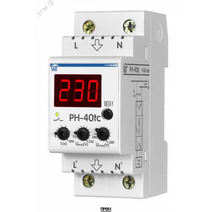 Реле напряжения РН-40tc 3425600040tc, Реле контроля