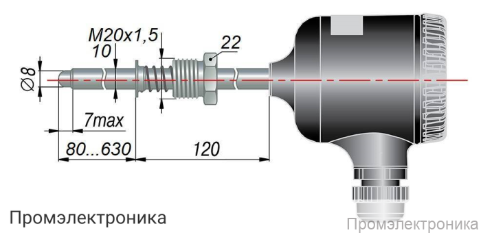 ДТС095Е.EXIA - термопреобразователь сопротивления с выходным сигналом 4...20 мА в искробезопасном исполнении