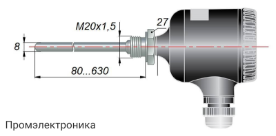 ДТС105Е.EXIA - термопреобразователь сопротивления с выходным сигналом 4...20 мА в искробезопасном исполнении
