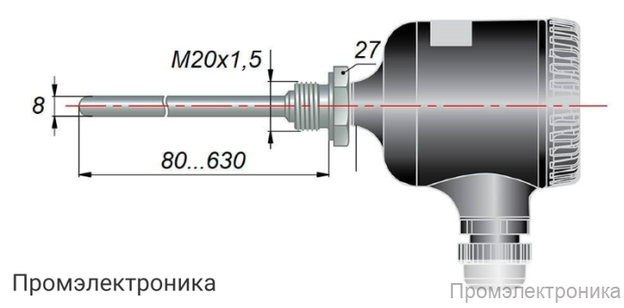 ДТС105Е.EXIA - термопреобразователь сопротивления с выходным сигналом 4...20 мА в искробезопасном исполнении