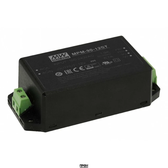 MPM-90-12ST, Импульсный источник питания модуль в корпусе 90Вт 12В/6,7A выводы под винт