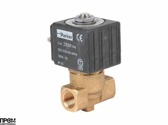 Жидкотопливный электромагнитный клапан Parker НЗ 140CR 1/4 с катушкой ZB09