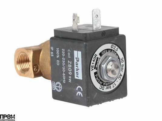Жидкотопливный электромагнитный клапан Parker НЗ 140CR 1/4 с катушкой ZB09