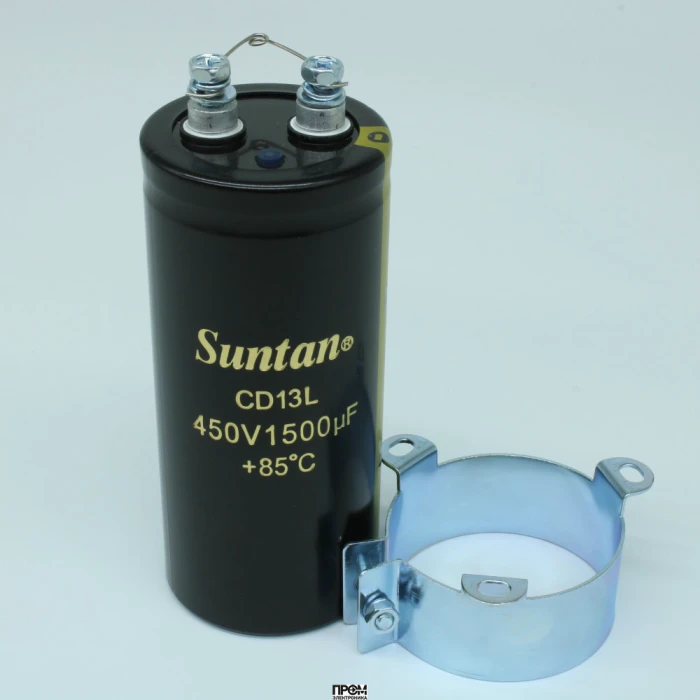 TS13EF2W152MSB000R, Конденсатор алюминиевый электролитический 450В 1500мкФ ±20% 50*115 P:22мм 5000мА 20000ч 85°C выводы под винт