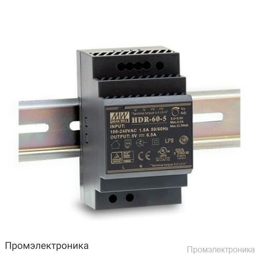 HDR-60-12 - блок питания AC-DC, 54Вт