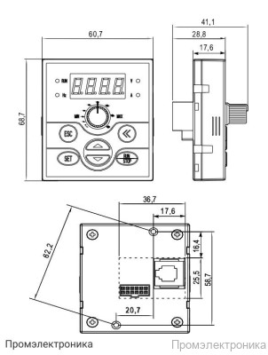 AFD-LPNL.11 - локальная панель оператора с потенциометром