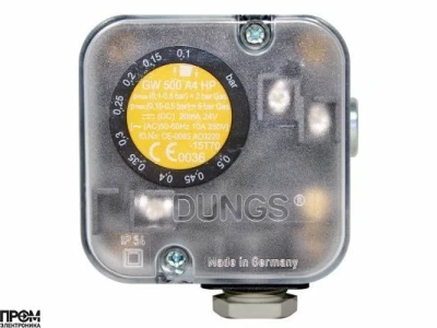Реле давления Dungs GW 500 A4 HP клеммное соединение