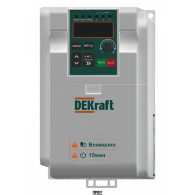 Преобразователь частоты DEKV060 1.5кВт 220В 1ф с тормозн. модулем DEKV060G1R5S2B, Преобразователь частоты, привод