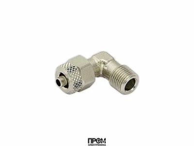 Ниппель измерения давления воздуха угловой Ø4/6 мм - R1/8&quot;