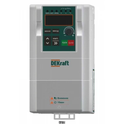 Преобразователь частоты DEKV060 1.5кВт 380В 3ф с тормозн. модулем DEKV060G1R5T4B, Преобразователь частоты, привод