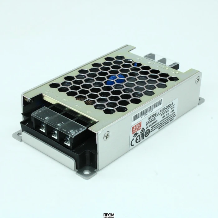RSD-30G-5, DC-DC, 30Вт, вход 9…36В, выход 5В/6А, изоляция 4000В DC, в кожухе 113х60х25мм, -40…+70°С