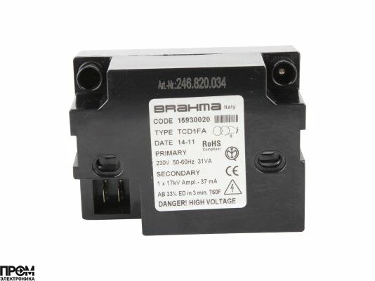 Трансформатор розжига Brahma TCD1FA 15930020