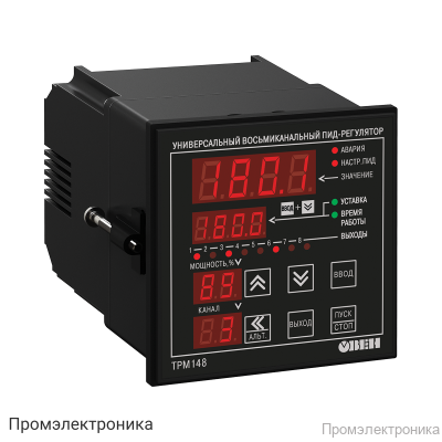 ТРМ148-Р - универсальный ПИД-регулятор 8-ми канальный
