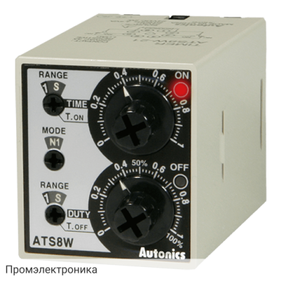 ATS8W-41 - аналоговые многофункциональные таймеры с двумя дисковыми переключателями