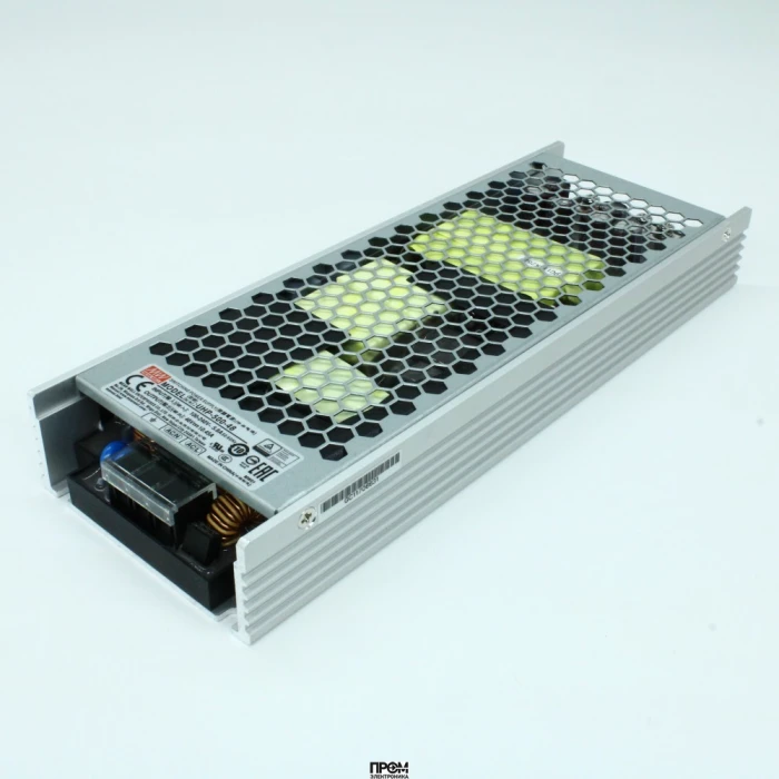 UHP-500-48, AC-DC, 501.6Вт, вход 90…264В AC, 47…63Гц, выход 48В/10.45A, ККМ, рег. вых 45.6…50.4В, изоляция 3750В AC, в кожухе 232х81х31мм, -20…+70°С