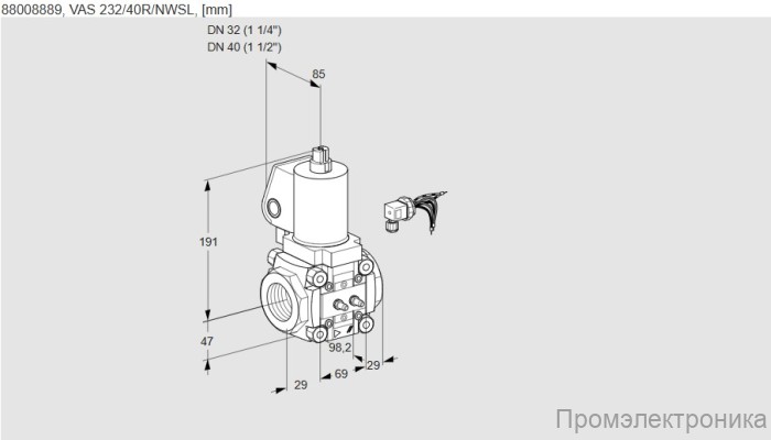 Kromschroder VAS232/40R/NWSL 88008889