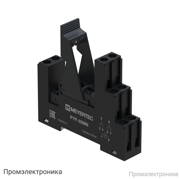 PYF-02MN - колодка для промежуточного реле серии MN