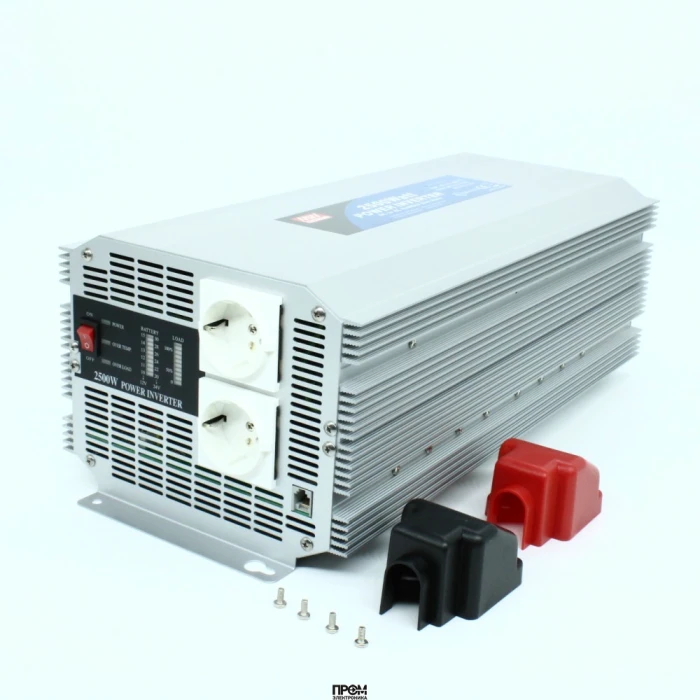 A301-2K5-F3, DC-AC, 2500Вт, Рпик= 5000Вт, Uвх=10 - 15В DC, Uвых=230В АС, в кожухе 430х210х159мм, вес кГ, 0…+40С